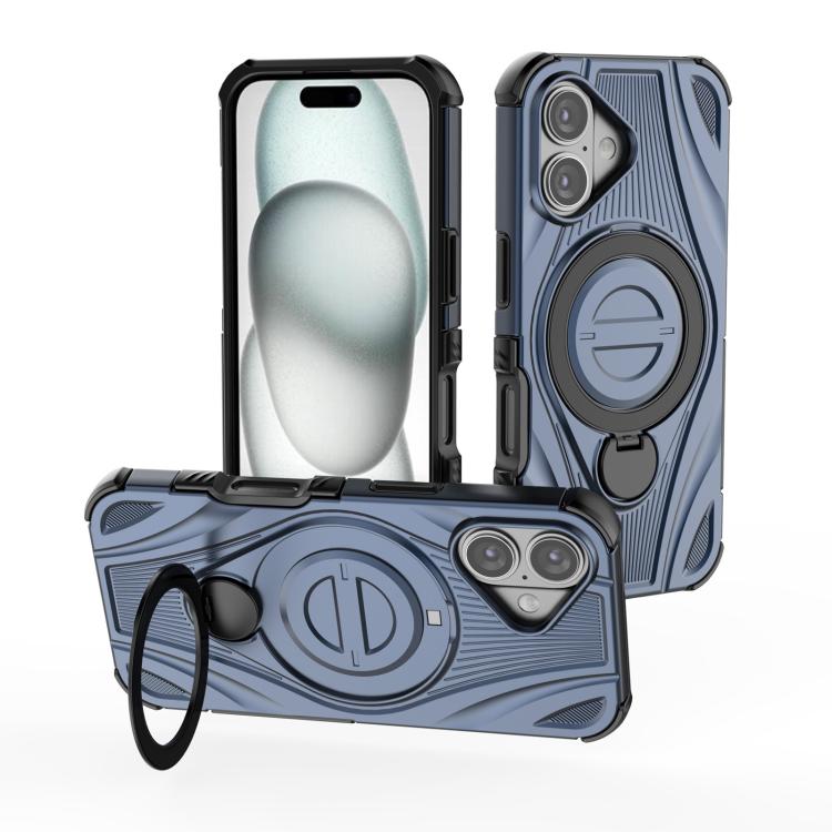 Star Ring Metallic Pivot Bracket Magnetic Phone Case, For iPhone 17 Pro Max, For iPhone 17 Pro, For iPhone 17, For iPhone Air, For iPhone 16 Pro Max, For iPhone 16 Pro, For iPhone 16