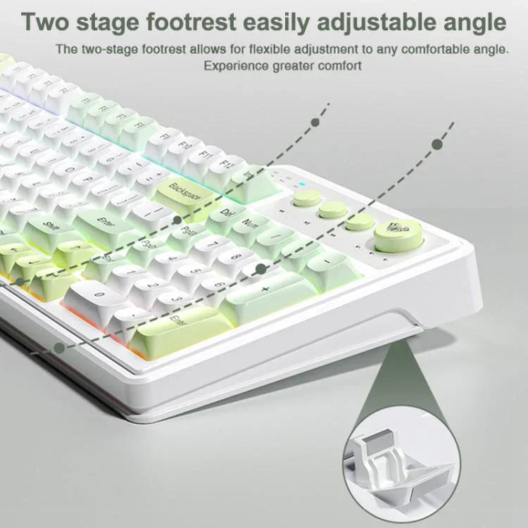 AULA F3099 99 Keys RGB Lighting Tri-Mode Gaming Keyboard