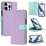 Detachable Litchi Texture Magnetic Side-Patch Vegan Leather Phone Case, For iPhone 15 Pro Max, For iPhone 15 Pro, For iPhone 15 Plus, For iPhone 15, For iPhone 14 Plus, For iPhone 14, For iPhone 14 Pro, For iPhone 14 Pro Max