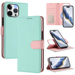 Detachable Litchi Texture Magnetic Side-Patch Vegan Leather Phone Case, For iPhone 15 Pro Max, For iPhone 15 Pro, For iPhone 15 Plus, For iPhone 15, For iPhone 14 Plus, For iPhone 14, For iPhone 14 Pro, For iPhone 14 Pro Max