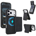 YM030 Retro Faux Leather Magnetic Detachable Wallet Phone Case, For iPhone 17 Pro Max, For iPhone 17 Pro
