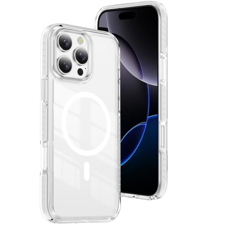 Crystal Shield Clear Magnetic Acrylic Hybrid TPU Phone Case, For iPhone 16 Pro Max, For iPhone 16 Pro, For iPhone 16 Plus, For iPhone 16, For iPhone 15 Pro Max, For iPhone 15 Pro