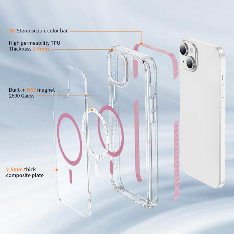 Crystal Shield Clear Magnetic Acrylic Hybrid TPU Phone Case, For iPhone 15 Plus, For iPhone 15, For iPhone 14 Plus, For iPhone 14 / 13, For iPhone 14 Pro, For iPhone 14 Pro Max