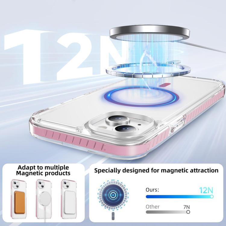 Crystal Shield Clear Magnetic Acrylic Hybrid TPU Phone Case, For iPhone 15 Plus, For iPhone 15, For iPhone 14 Plus, For iPhone 14 / 13, For iPhone 14 Pro, For iPhone 14 Pro Max