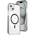 Crystal Shield Clear Magnetic Acrylic Hybrid TPU Phone Case, For iPhone 16 Plus, For iPhone 16, For iPhone 15 Pro Max, For iPhone 15 Pro, For iPhone 15 Plus, For iPhone 15