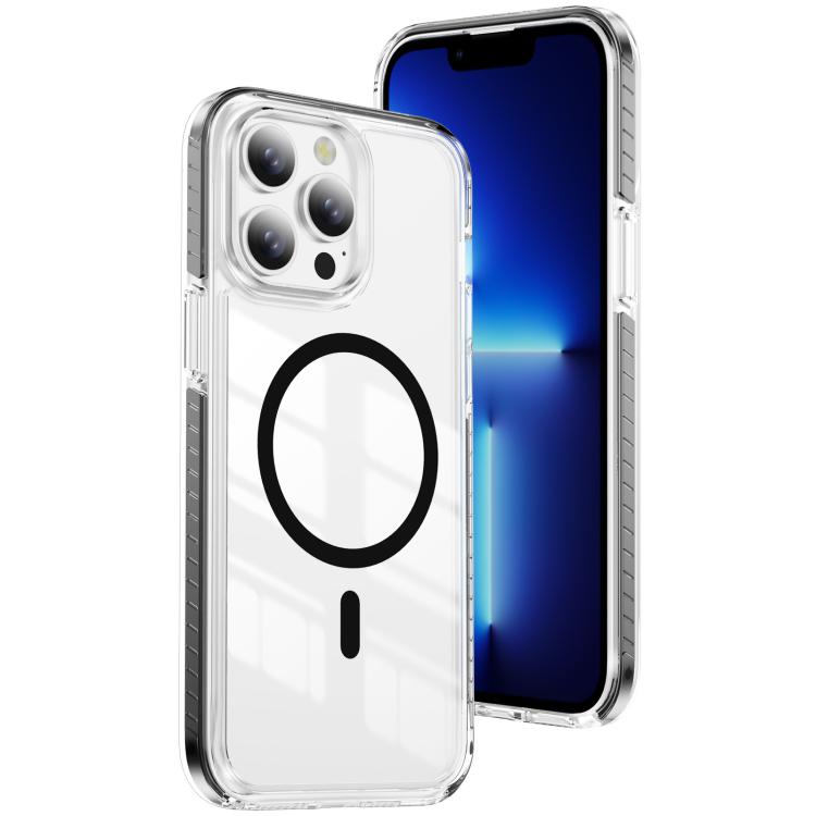 Crystal Shield Clear Magnetic Acrylic Hybrid TPU Phone Case, For iPhone 13 Pro Max, For iPhone 13 Pro, For iPhone 12 / 12 Pro, For iPhone 12 Pro Max