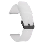 xDfind Stainless Steel Black Pin Buckle Solid Color Silicone Waterproof Watch Band, 16mm, 18mm, 19mm