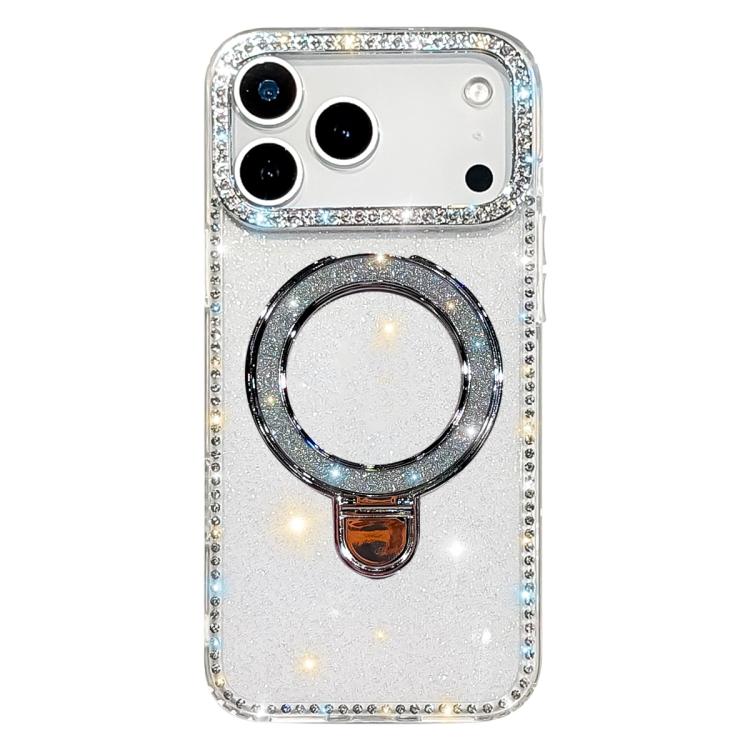 Rhinestone Glitter Kickstand Dual-side IMD Phone Case, For iPhone 17 Pro Max, For iPhone 17 Pro, For iPhone 17, For iPhone Air, For iPhone 16 Pro Max, For iPhone 16 Pro, For iPhone 16 Plus, For iPhone 16