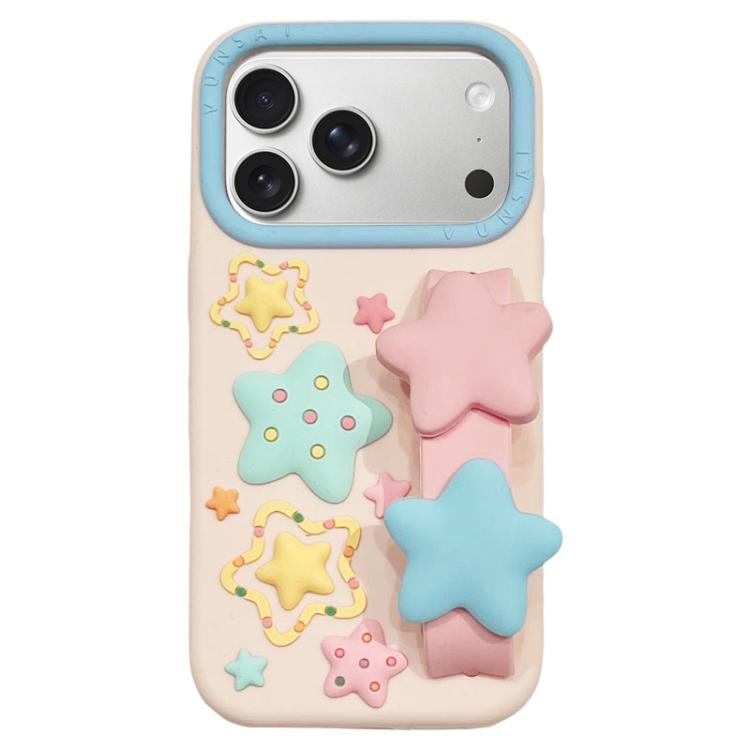 Macaron Tones 3D Star TPU Phone Case with Star Wrist Strap, For iPhone 17 Pro Max, For iPhone 17 Pro, For iPhone 17, For iPhone 16 Pro Max, For iPhone 16 Pro, For iPhone 16, For iPhone 15 Pro Max, For iPhone 15 Plus, For iPhone 15, For iPhone 14 Plus  ...