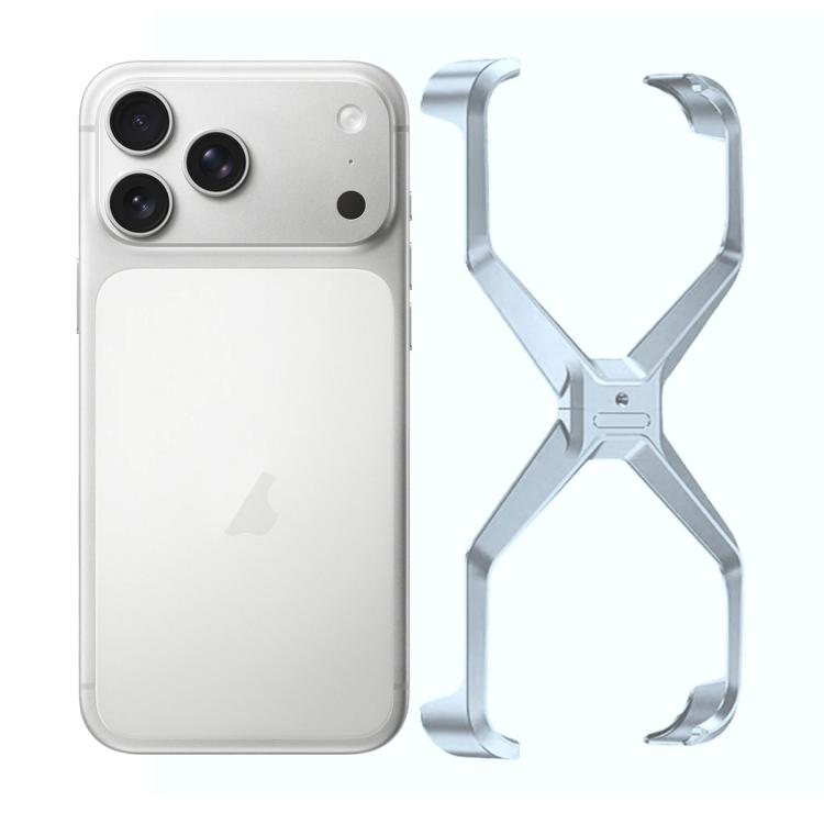 Frameless X-shaped Metal Phone Case, For iPhone 17 Pro Max, For iPhone 17 Pro
