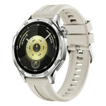 xDfind Silver Buckle Solid Color Silicone Watch Band, For Huawei Watch GT 6 / 5 46mm