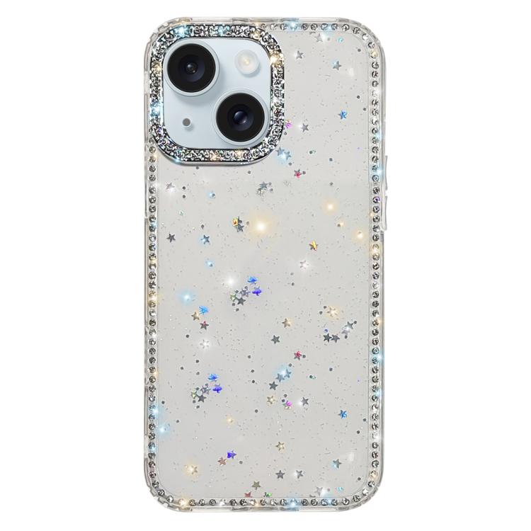 Rhinestone Dual-side IMD PC Hybrid TPU Phone Case, For iPhone 13