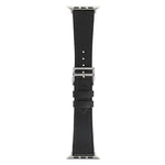 xDfind Silver Buckle Cowhide Texture Vegan Leather Watch Band, For Apple Watch 42 / 44 / 45 / 46 / 49mm, For Apple Watch 38 / 40 / 41 / S11 42mm