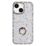 Rhinestone Ring Holder Dual-side IMD PC Hybrid TPU Phone Case, For iPhone 15 Pro Max, For iPhone 15 Pro, For iPhone 15, For iPhone 14, For iPhone 14 Pro, For iPhone 14 Pro Max, For iPhone 13 Pro Max, For iPhone 13 Pro