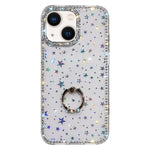 Rhinestone Ring Holder Dual-side IMD PC Hybrid TPU Phone Case, For iPhone 15 Pro Max, For iPhone 15 Pro, For iPhone 15, For iPhone 14, For iPhone 14 Pro, For iPhone 14 Pro Max, For iPhone 13 Pro Max, For iPhone 13 Pro