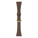 xDfind Flat-head Horseshoe Buckle Vegan Leather Watch Band, 18mm, 20mm