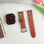 xDfind Hole Palm Texture Vegan Leather Watch Band, For Apple Watch 42 / 44 / 45 / 46 / 49mm, For Apple Watch 38 / 40 / 41 / S11 42mm