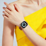 xDfind Hole Palm Texture Vegan Leather Watch Band, For Apple Watch 42 / 44 / 45 / 46 / 49mm, For Apple Watch 38 / 40 / 41 / S11 42mm