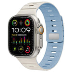 xDfind Magnetic Norman Buckle Silicone Watch Band, For Apple Watch 42 / 44 / 45 / 46 / 49mm, For Apple Watch 38 / 40 / 41 / S11 42mm