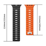 xDfind Magnetic Norman Buckle Silicone Watch Band, For Apple Watch 42 / 44 / 45 / 46 / 49mm, For Apple Watch 38 / 40 / 41 / S11 42mm