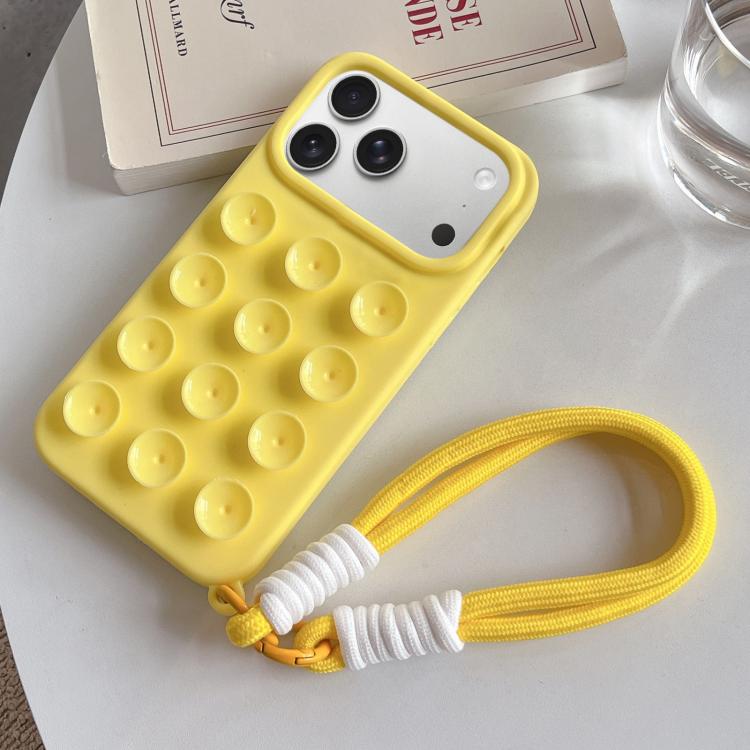 Simple Suction Cup Silicone Phone Case with Lanyard, For iPhone 17 Pro Max, For iPhone 17 Pro, For iPhone 17, For iPhone Air, For iPhone 16 Pro Max, For iPhone 16 Pro, For iPhone 16 Plus, For iPhone 16