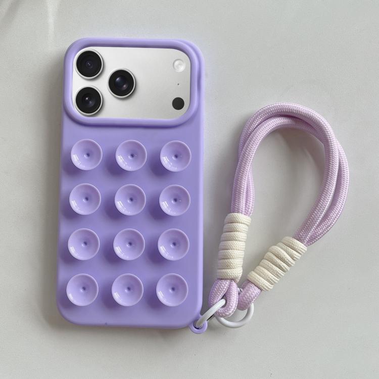 Simple Suction Cup Silicone Phone Case with Lanyard, For iPhone 17 Pro Max, For iPhone 17 Pro, For iPhone 17, For iPhone Air, For iPhone 16 Pro Max, For iPhone 16 Pro, For iPhone 16 Plus, For iPhone 16