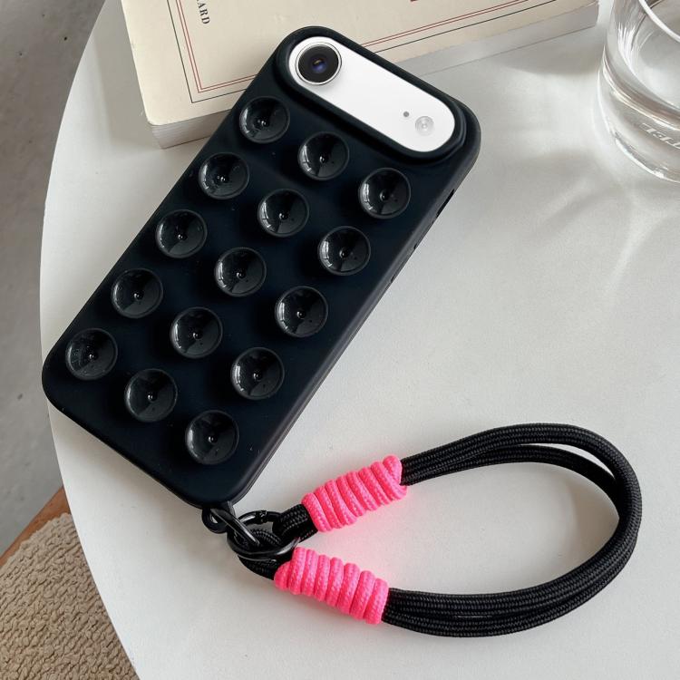 Simple Suction Cup Silicone Phone Case with Lanyard, For iPhone 17 Pro Max, For iPhone 17 Pro, For iPhone 17, For iPhone Air, For iPhone 16 Pro Max, For iPhone 16 Pro, For iPhone 16 Plus, For iPhone 16