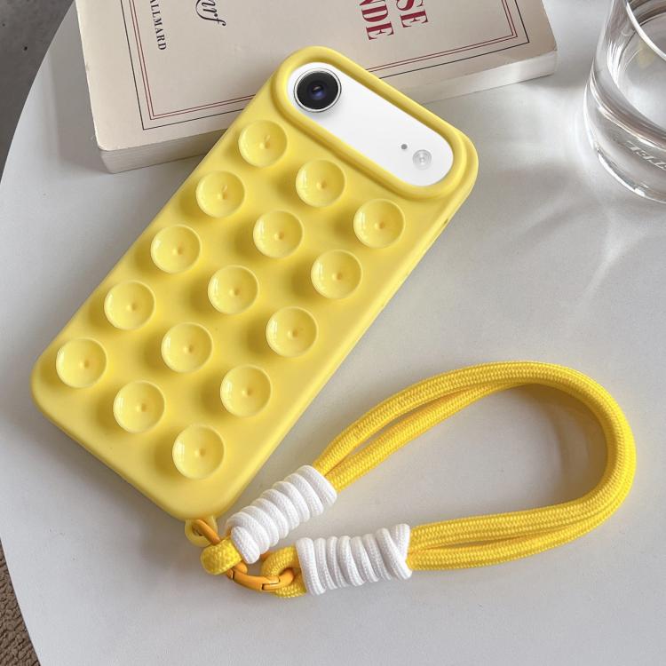 Simple Suction Cup Silicone Phone Case with Lanyard, For iPhone 17 Pro Max, For iPhone 17 Pro, For iPhone 17, For iPhone Air, For iPhone 16 Pro Max, For iPhone 16 Pro, For iPhone 16 Plus, For iPhone 16