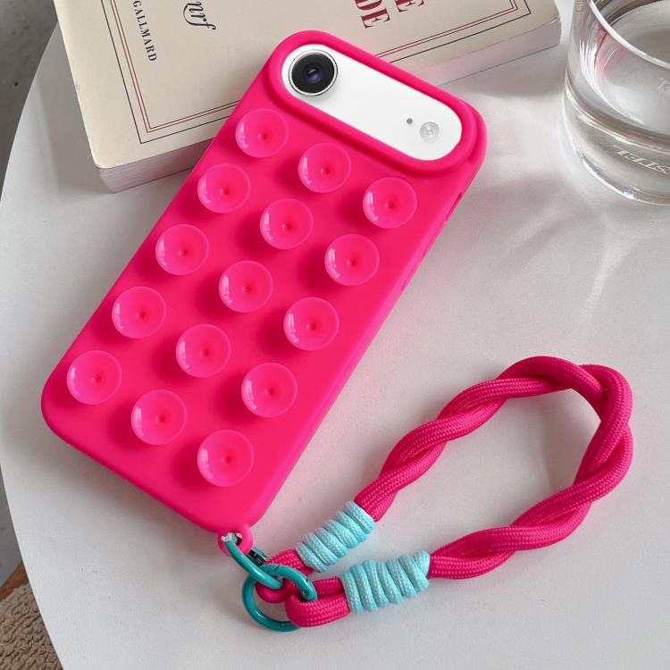Simple Suction Cup Silicone Phone Case with Lanyard, For iPhone 17 Pro Max, For iPhone 17 Pro, For iPhone 17, For iPhone Air, For iPhone 16 Pro Max, For iPhone 16 Pro, For iPhone 16 Plus, For iPhone 16