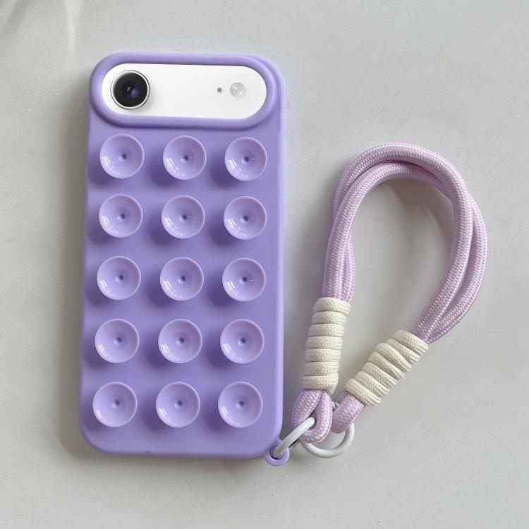 Simple Suction Cup Silicone Phone Case with Lanyard, For iPhone 17 Pro Max, For iPhone 17 Pro, For iPhone 17, For iPhone Air, For iPhone 16 Pro Max, For iPhone 16 Pro, For iPhone 16 Plus, For iPhone 16
