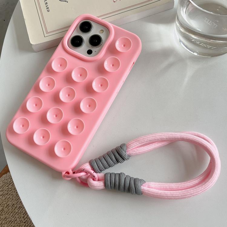 Simple Suction Cup Silicone Phone Case with Lanyard, For iPhone 17 Pro Max, For iPhone 17 Pro, For iPhone 17, For iPhone Air, For iPhone 16 Pro Max, For iPhone 16 Pro, For iPhone 16 Plus, For iPhone 16