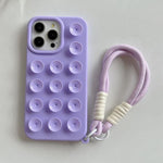 Simple Suction Cup Silicone Phone Case with Lanyard, For iPhone 17 Pro Max, For iPhone 17 Pro, For iPhone 17, For iPhone Air, For iPhone 16 Pro Max, For iPhone 16 Pro, For iPhone 16 Plus, For iPhone 16