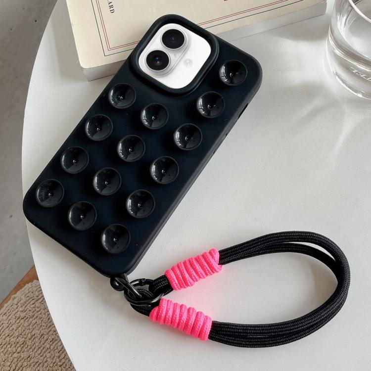 Simple Suction Cup Silicone Phone Case with Lanyard, For iPhone 17 Pro Max, For iPhone 17 Pro, For iPhone 17, For iPhone Air, For iPhone 16 Pro Max, For iPhone 16 Pro, For iPhone 16 Plus, For iPhone 16