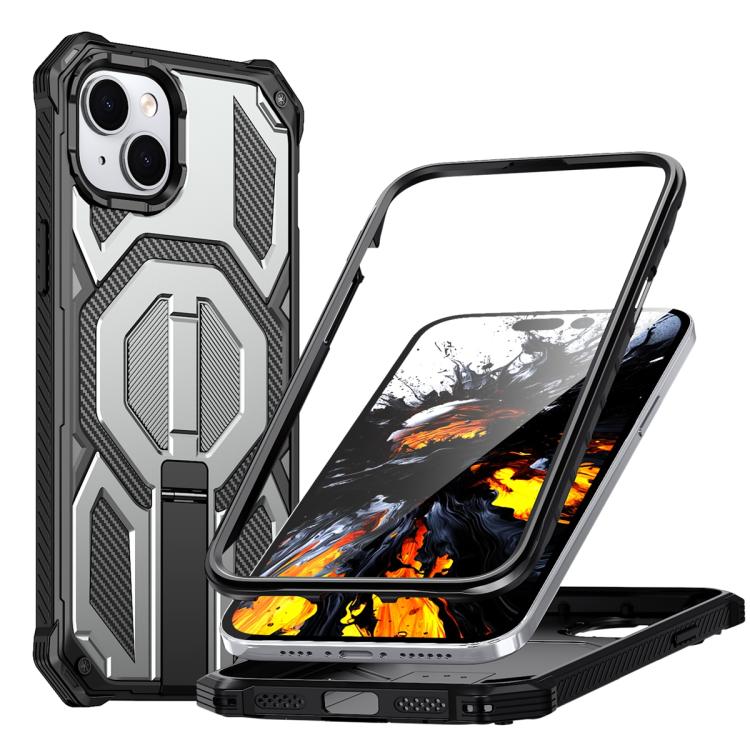 Hidden Metal Holder Magnetic Shockproof Phone Case, For iPhone 15 Pro Max, For iPhone 15 Pro, For iPhone 15 Plus / 14 Plus, For iPhone 15, For iPhone 14 / 13, For iPhone 14 Pro, For iPhone 14 Pro Max, For iPhone 13 Pro Max