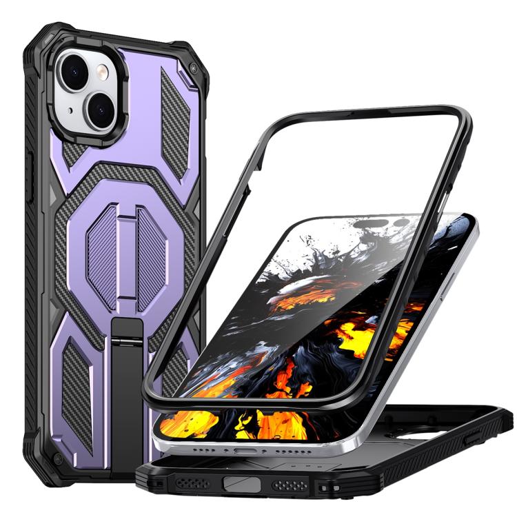 Hidden Metal Holder Magnetic Shockproof Phone Case, For iPhone 15 Pro Max, For iPhone 15 Pro, For iPhone 15 Plus / 14 Plus, For iPhone 15, For iPhone 14 / 13, For iPhone 14 Pro, For iPhone 14 Pro Max, For iPhone 13 Pro Max