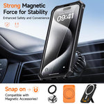 Hidden Metal Holder Magnetic Shockproof Phone Case, For iPhone 15 Pro Max, For iPhone 15 Pro, For iPhone 15 Plus / 14 Plus, For iPhone 15, For iPhone 14 / 13, For iPhone 14 Pro, For iPhone 14 Pro Max, For iPhone 13 Pro Max