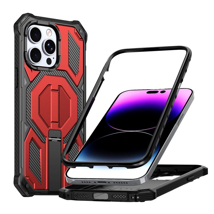 Hidden Metal Holder Magnetic Shockproof Phone Case, For iPhone 15 Pro Max, For iPhone 15 Pro, For iPhone 15 Plus / 14 Plus, For iPhone 15, For iPhone 14 / 13, For iPhone 14 Pro, For iPhone 14 Pro Max, For iPhone 13 Pro Max