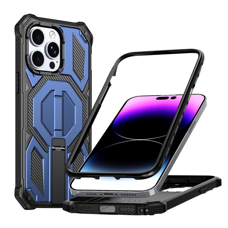 Hidden Metal Holder Magnetic Shockproof Phone Case, For iPhone 15 Pro Max, For iPhone 15 Pro, For iPhone 15 Plus / 14 Plus, For iPhone 15, For iPhone 14 / 13, For iPhone 14 Pro, For iPhone 14 Pro Max, For iPhone 13 Pro Max