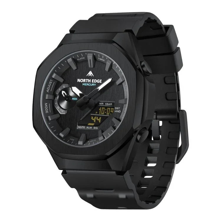 NORTH EDGE Mercury Outdoor Sports Zinc Alloy 5ATM Luminous Electronic Watch