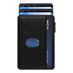 Denior V25 Litchi Texture Magnetic Wallet PU Leather Card Holder Bag