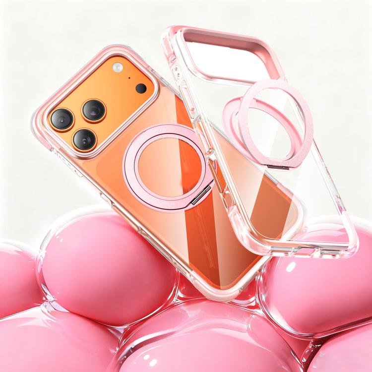 Vacuum Airbag TPU + Acrylic 360 Rotating Bracket Magnetic Shockproof Phone Case, For iPhone 17 Pro Max, For iPhone 17 Pro, For iPhone 17