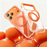 Vacuum Airbag TPU + Acrylic 360 Rotating Bracket Magnetic Shockproof Phone Case, For iPhone 17 Pro Max, For iPhone 17 Pro, For iPhone 17