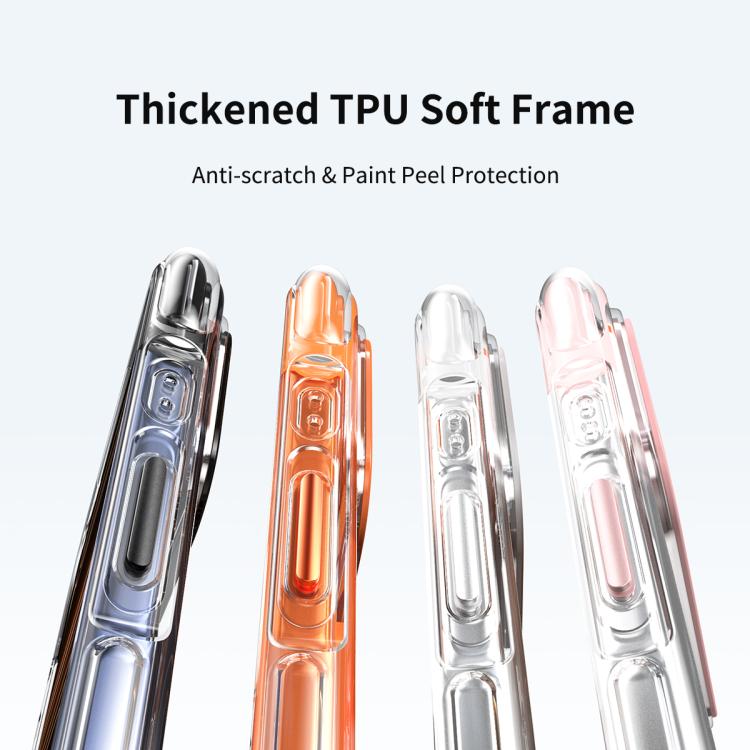 Vacuum Airbag TPU + Acrylic 360 Rotating Bracket Magnetic Shockproof Phone Case, For iPhone 17 Pro Max, For iPhone 17 Pro, For iPhone 17