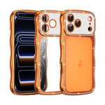 Wave Twisting Star Diamond Shockproof Electroplate TPU Phone Case, For iPhone 17 Pro Max, For iPhone 17 Pro, For iPhone 17, For iPhone 16 Pro Max, For iPhone 16 Pro, For iPhone 16