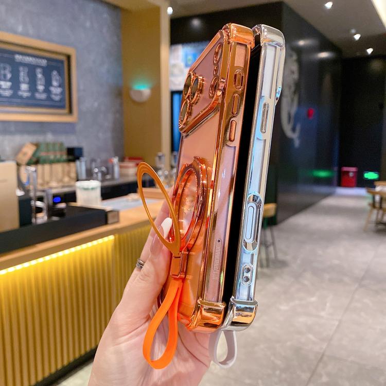 Crystal Shield Ring Holde TPU + Acrylic Magnetic Phone Case, For iPhone 14 Plus, For iPhone 14, For iPhone 14 Pro, For iPhone 14 Pro Max, For iPhone 13 Pro Max, For iPhone 13 Pro