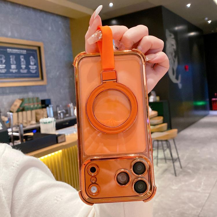 Crystal Shield Ring Holde TPU + Acrylic Magnetic Phone Case, For iPhone 14 Plus, For iPhone 14, For iPhone 14 Pro, For iPhone 14 Pro Max, For iPhone 13 Pro Max, For iPhone 13 Pro