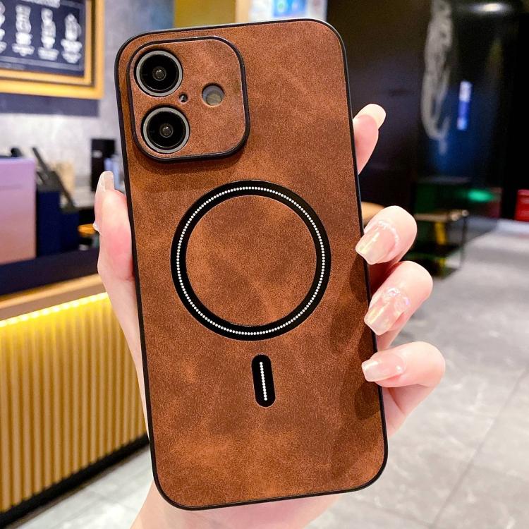 Lambskin Faux Leather Magnetic Phone Case, For iPhone 17e / 16e, For iPhone 17 Pro Max, For iPhone 17 Pro, For iPhone 17, For iPhone Air, For iPhone 16 Pro Max, For iPhone 16 Pro, For iPhone 16 Plus