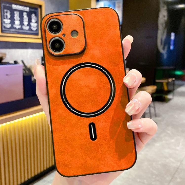 Lambskin Faux Leather Magnetic Phone Case, For iPhone 17e / 16e, For iPhone 17 Pro Max, For iPhone 17 Pro, For iPhone 17, For iPhone Air, For iPhone 16 Pro Max, For iPhone 16 Pro, For iPhone 16 Plus
