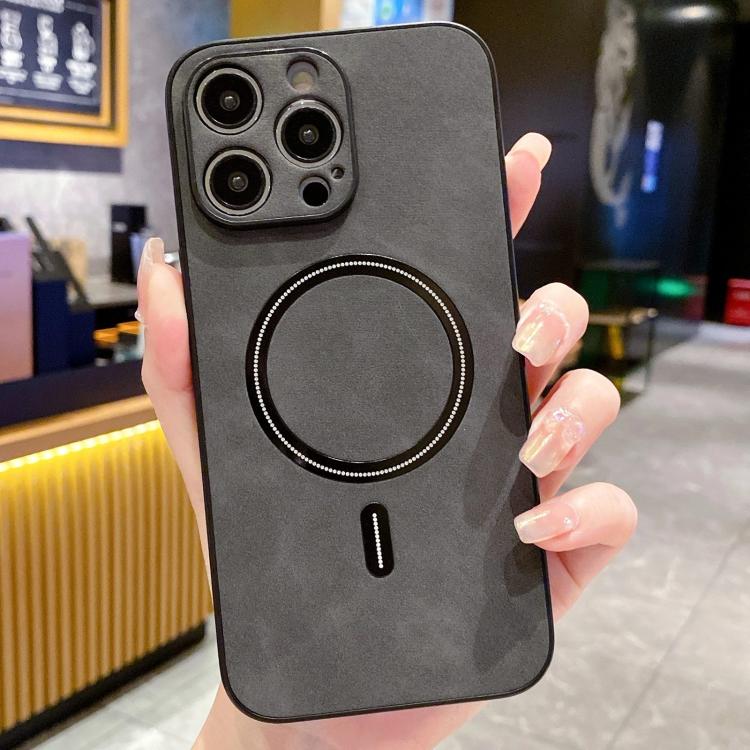 Lambskin Faux Leather Magnetic Phone Case, For iPhone 17e / 16e, For iPhone 17 Pro Max, For iPhone 17 Pro, For iPhone 17, For iPhone Air, For iPhone 16 Pro Max, For iPhone 16 Pro, For iPhone 16 Plus