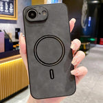 Lambskin Faux Leather Magnetic Phone Case, For iPhone 17e / 16e, For iPhone 17 Pro Max, For iPhone 17 Pro, For iPhone 17, For iPhone Air, For iPhone 16 Pro Max, For iPhone 16 Pro, For iPhone 16 Plus